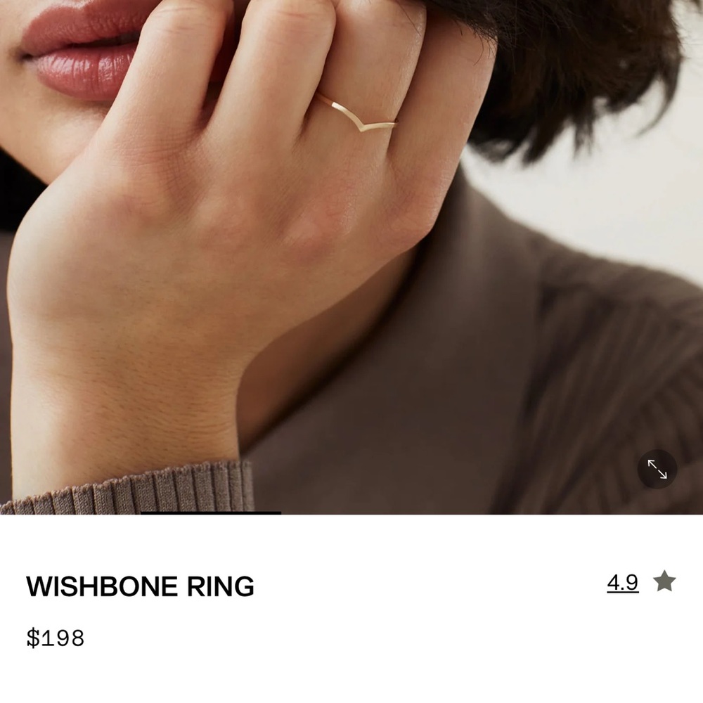 Mejuri Wishbone ring - Picture 2 of 3